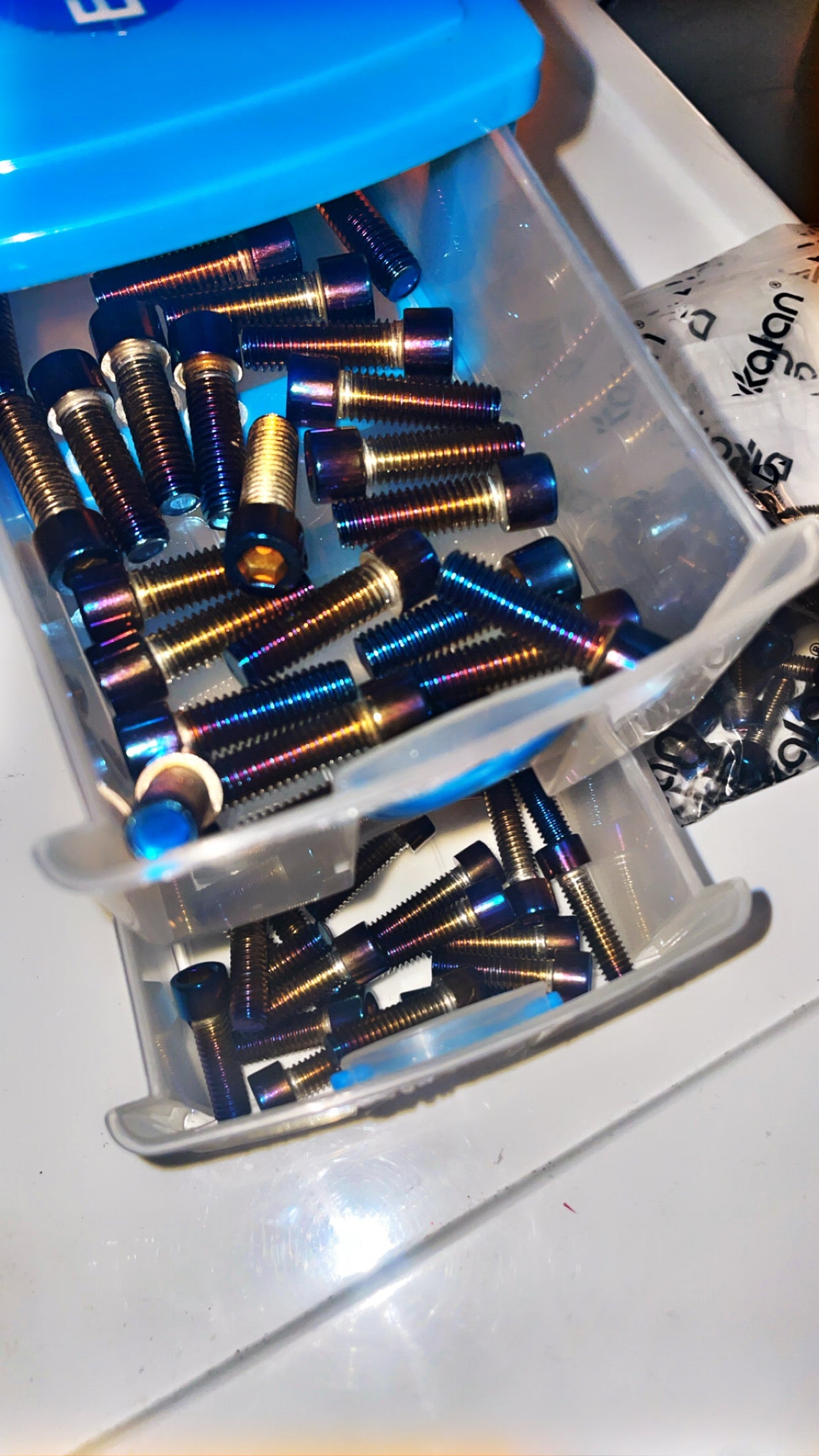 Titanium bolt pieces