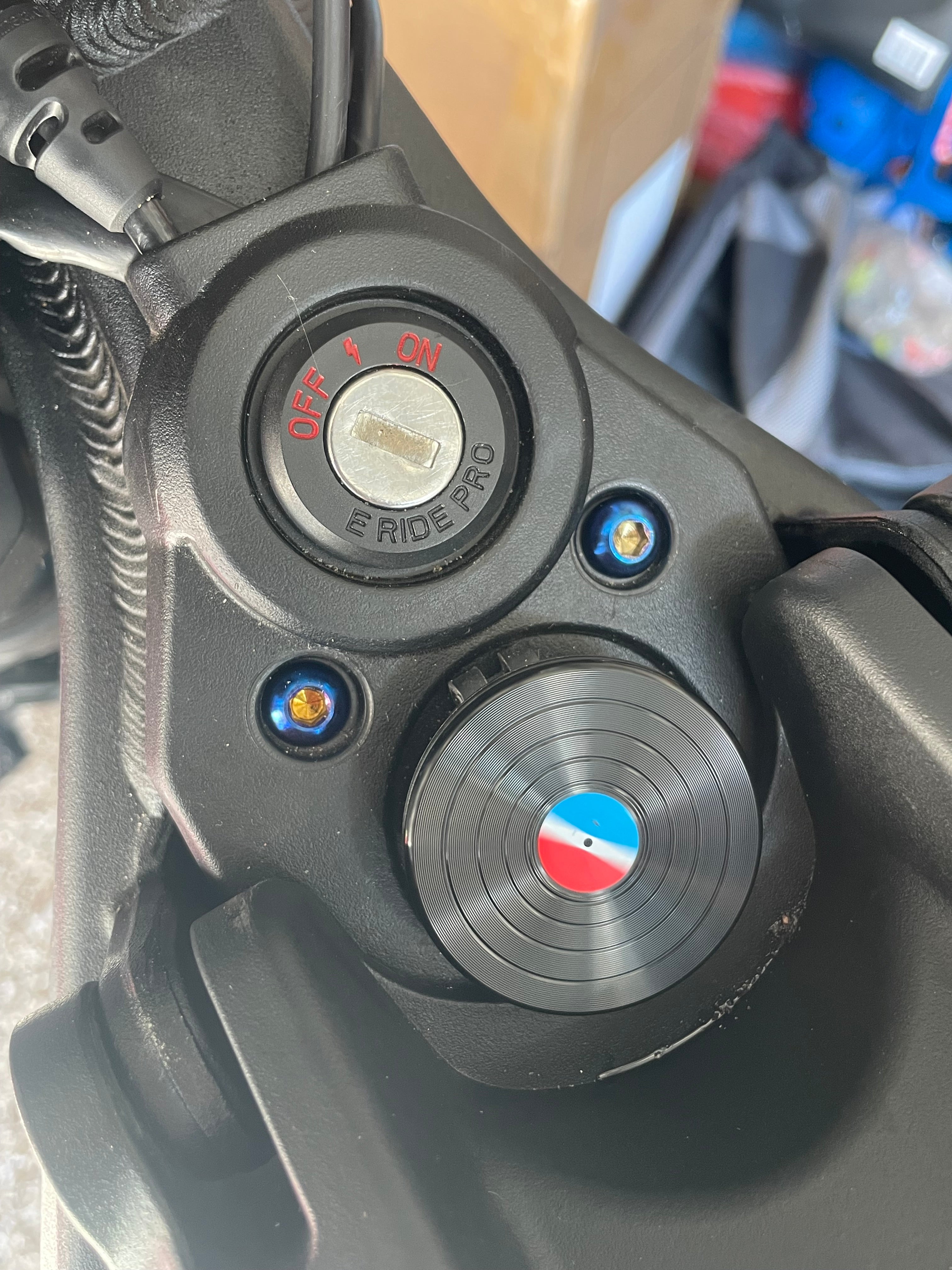 Titanium bolts for key ignition (all emotos)