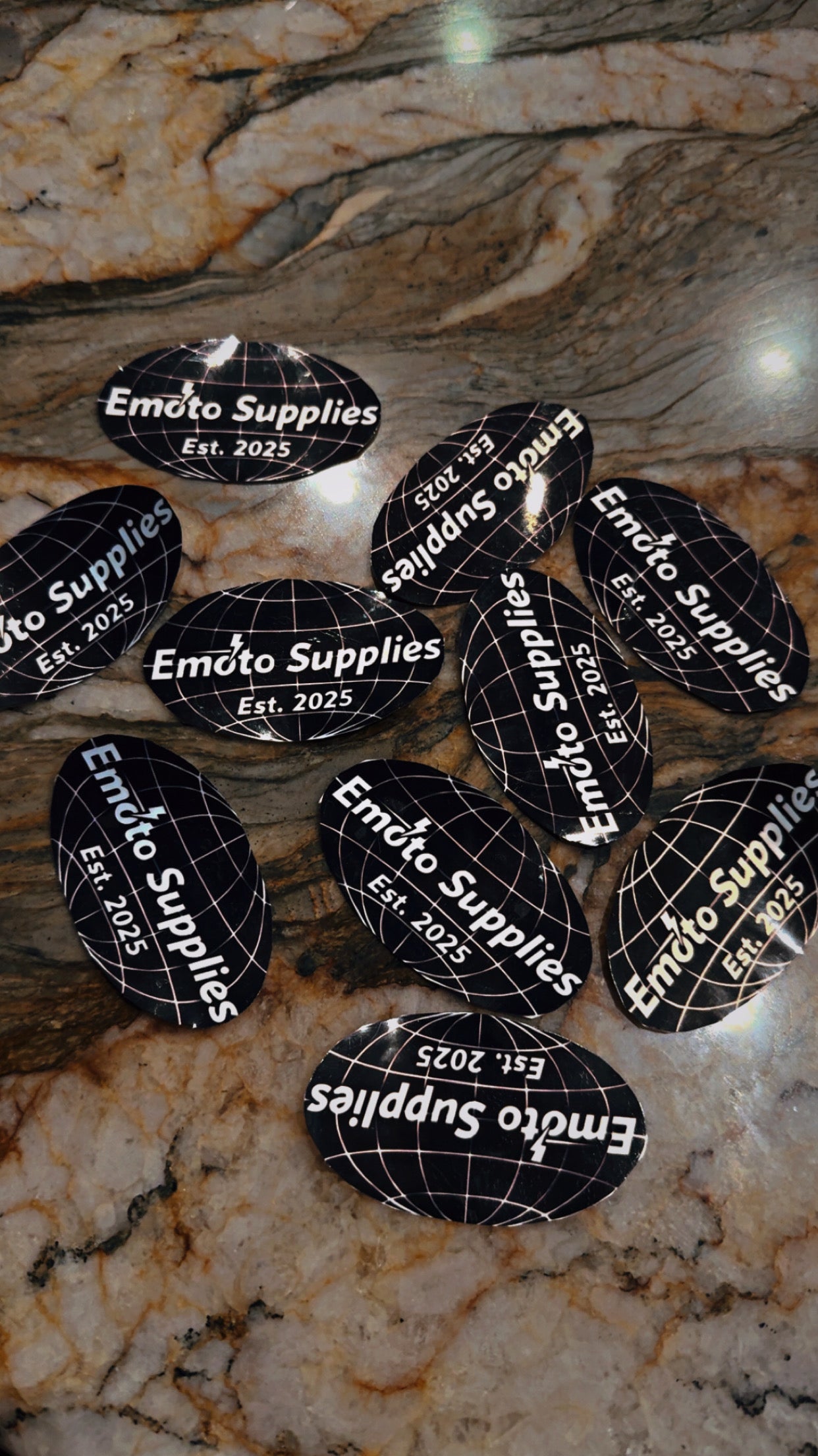 Emotosupplies "All Black" Sticker pack