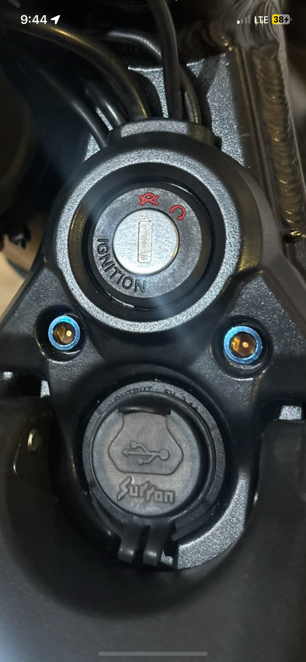 Titanium bolts for key ignition (all emotos)