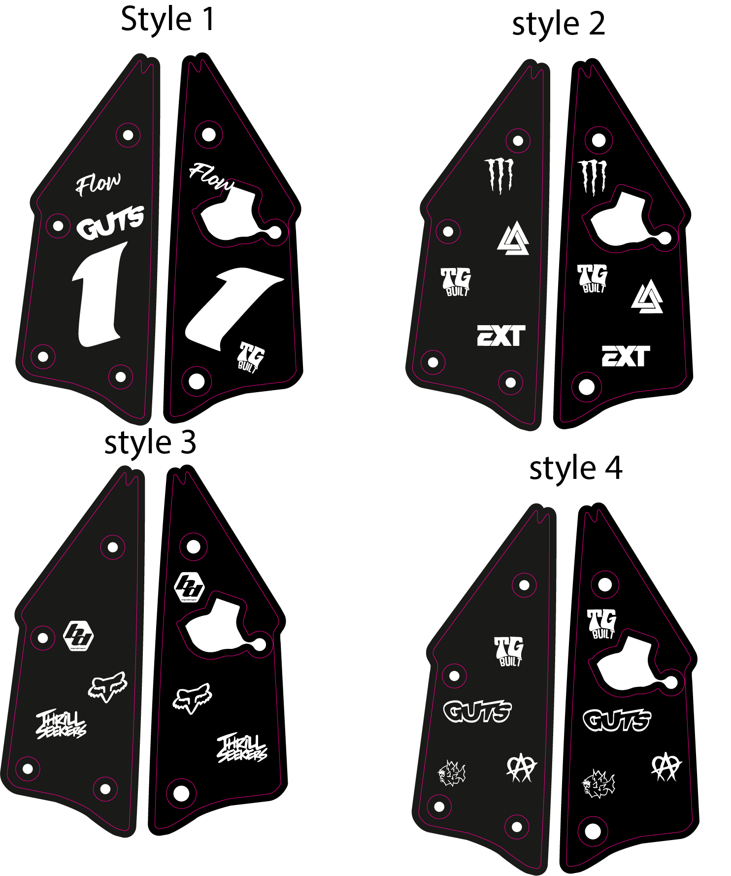 Pre Made Talaria X3 Side Panel Decals