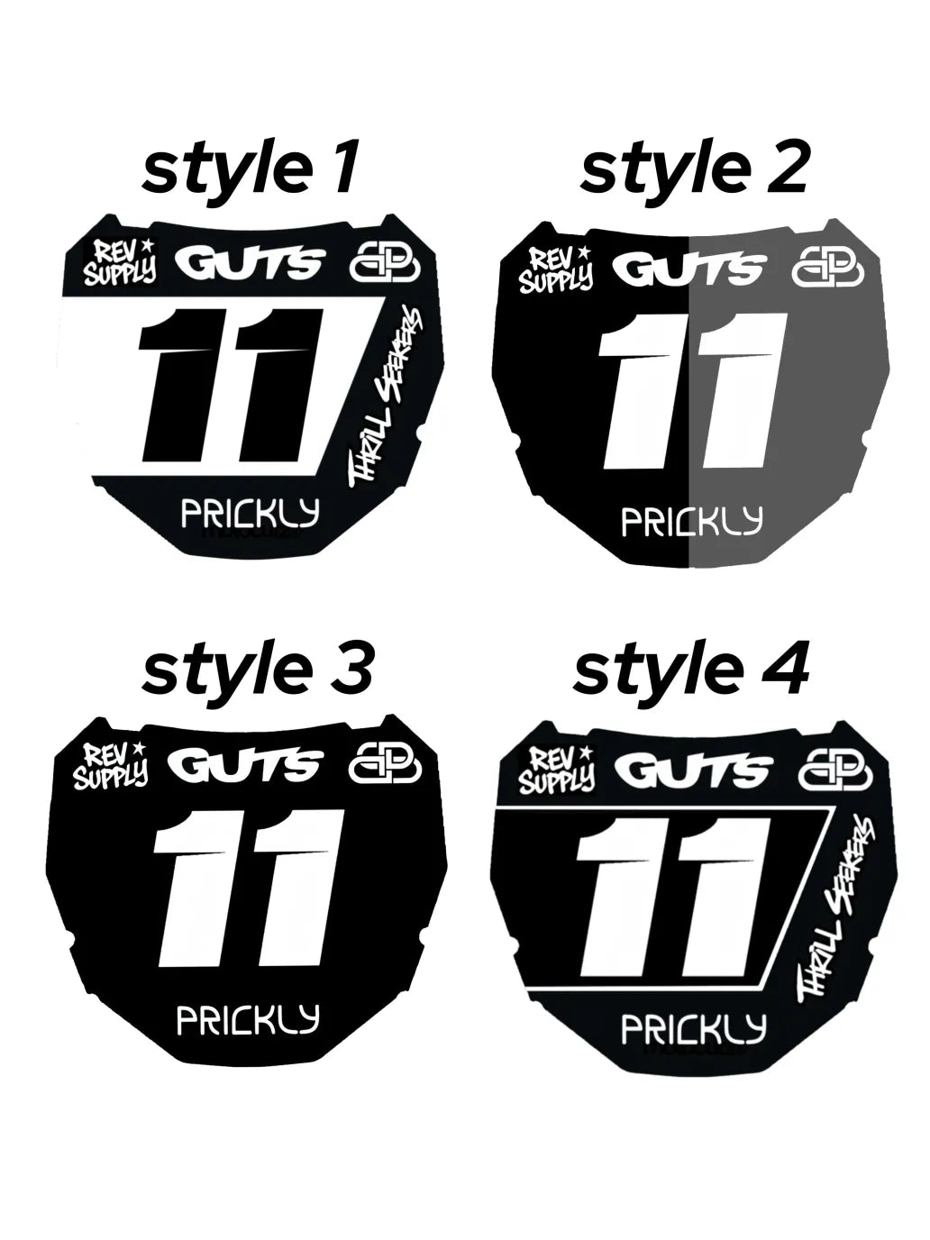 Custom ODI plate decal