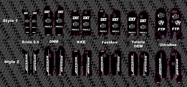 Predesigned Fork Guard Decals